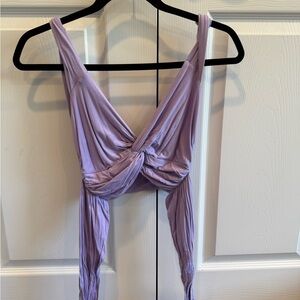 Lavender Wrap Top